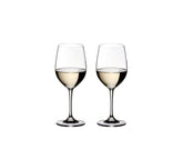 Copa Riedel Vinum Viognier/Chardonnay, vista frontal, potencia la frescura y notas frutales.