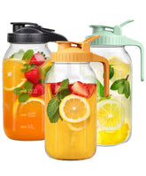 Rightled jarra mason 64oz con tapa hermética para conservar bebidas con seguridad