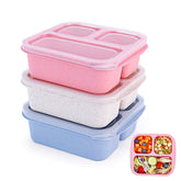 Rinwoc bento-caja 3 compartimentos, portátil para meriendas.