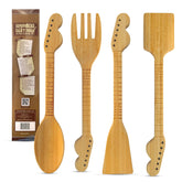 Rise8 Studios: utensilios de cocina en caja regalo con temática de guitarra.