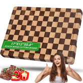 RIZENCE tabla de corte de acacia con grano final, duradera para uso diario.
