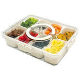 RKXQT Snackle Box Contenedor Dividido para snacks, organización fácil.