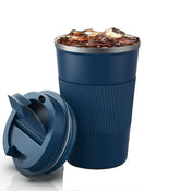 RNGODO Taza 12oz con tapa hermética mantiene el calor durante el viaje