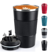 RNGODO Taza de viaje 12oz aislada, ideal para mantener caliente o fría durante el día.