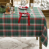 Romanstile mantel navideño a cuadros verdes 54x80 ideal para cenas festivas