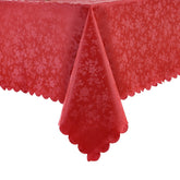 Mantel Romanstile vinilo rectangular rosa rojo, 60x84 pulgadas, impermeable y fácil de limpiar