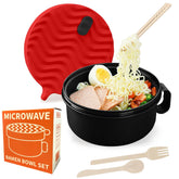 RORBAM tazón ramen microondas 48oz, práctico para comidas rápidas