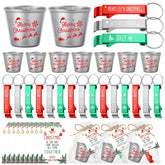 Roshtia vasos de chupito inox, 30 unidades, ideales para brindis festivos.