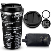 Roshtia tumbler 20oz con tapa y pajita, ideal para bebidas calientes o frías
