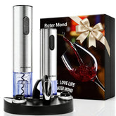 Roter Mond abre-vino eléctrico con base de carga para uso cómodo en casa.