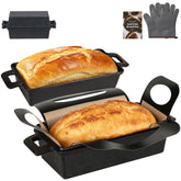 RottoGoon: pan de hierro forjado con tapa para hornear pan artesanal con calor estable.