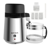 ROVSUN distilador de agua en encimera, ideal para uso diario en casa.