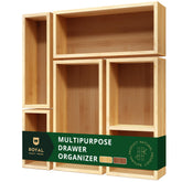 ROyAL CRAFT WOOD organizador de cajón, 5 piezas para ordenar utensilios y accesorios.