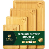 ROYAL CRAFT WOOD XL, tabla amplia para cortar grandes porciones con comodidad.
