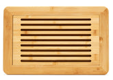 RoyalHouse tabla-corte-bambu-grande con bandeja-recogemigas para limpieza fácil.