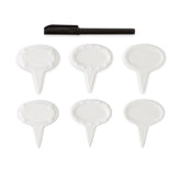 RSVP International tablero queso oval con porcelana, ideal para presentar en la mesa.