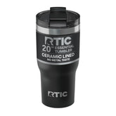 RTIC Vaso Térmico Esencial 20 onzas con tapa hermética, ideal para evitar derrames al llevar bebidas.