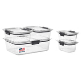 Rubbermaid Brilliance: contenedores claros para ver contenido sin abrir