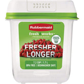Rubbermaid FreshWorks Saver contenedor para verduras mediano mantiene frescas las hortalizas por más tiempo.