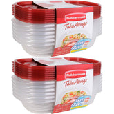 Rubbermaid TakeAlongs: vista frontal de contenedores de 4 tazas para ver contenido fácilmente.