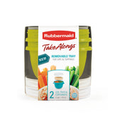 Contenedor Rubbermaid TakeAlongs de 2 tazas con tapa Twist, ideal para meriendas en movimiento