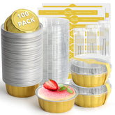 Ruckae mini moldes con tapa 8oz para porciones.
