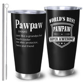 Vaso térmico RUIYIMOEO Pawpaw con diseño geométrico, ideal para uso diario.