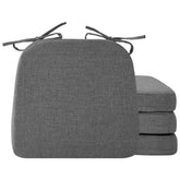 Cojines Ruqmuis para silla comedor, forma D, conjunto de 4, comodidad duradera.