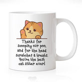 Taza RZHV con diseño frontal divertido para empezar el día.