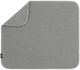 S&T INC Alfombra secado para platos 16x18 gris, absorbe agua para encimera limpia.