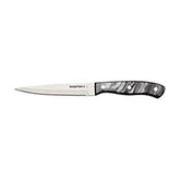 Sabatier cuchillo frente del producto con empaquetado elegante y aspecto profesional