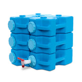 Sagan Life AquaBrick contenedor de agua de 3 galones, listo para emergencias y uso diario.