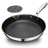 Sakamosh Sartén 11 pulgadas, exterior elegante y duradero para cocinar con poco aceite.