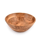 Samhita cuenco de acacia para frutas, centro de mesa elegante