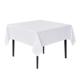 Mantel Sancua blanco cuadrado 54x54 para cenas elegantes.