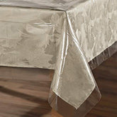 Mantel plástico claro Sancua 60x120 para proteger la mesa