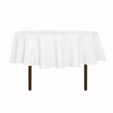 Mantel redondo sancua de 80 pulgadas blanco, protege la mesa ante derrames