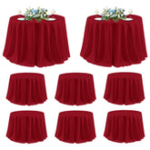 Mantel sancua rojo navideno 120 pulgadas, ideal para banquetes