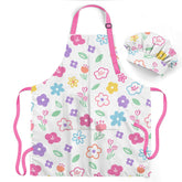 Delantal floral de Sandjest para niña con bolsillos, perfecto para cocina y manualidades