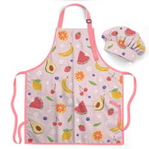 SANDJEST delantal fruta para niñas con bolsillo, útil para utensilios.
