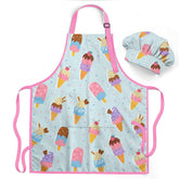 Delantal SANDJEST para niña con bolsillo, perfecto para repostería y manualidades