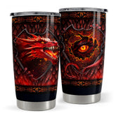 Vaso térmico Dragón de SANDJEST, capacidad 590 ml, ideal para bebidas en movimiento.