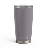 SANDJEST vaso térmico gris 20oz, acero inoxidable, mantiene bebidas frías o calientes.