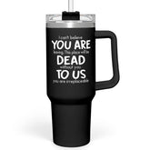 SANDJEST vaso térmico 40oz con asa y pajilla, ideal para la oficina.