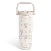 Vaso SANDJEST 30 oz con tapa de sorbete, ideal para llevar bebidas