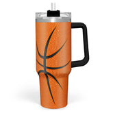 Vaso Sandjest baloncesto con asa y 40 onzas, ideal para llevar al entrenamiento.
