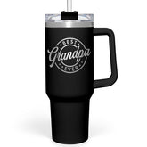 Vaso térmico Sandjest con manija para 40 onzas, fácil de transportar.