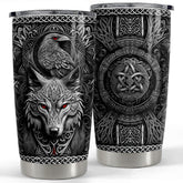 SANDJEST Viking Cup 20oz, frente: diseño llamativo para uso diario