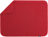S&T INC. Alfombra de secado para platos XL Rojo, vista frontal, absorbe agua para encimeras secas.