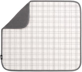 Tapete S&T INC. para secado de platos con estampado de cuadros, absorbe agua.